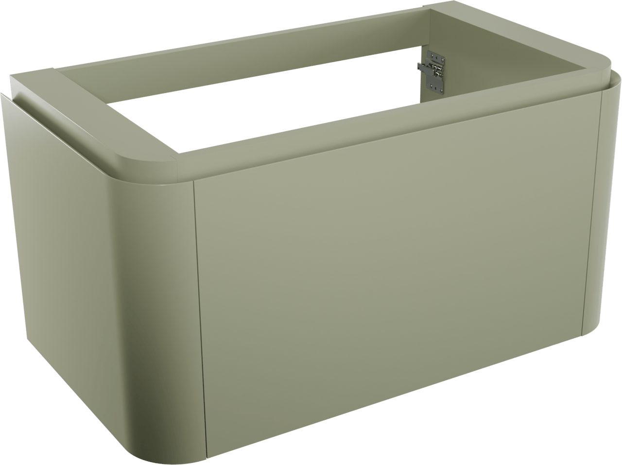 Balmani Moon hängender Waschbeckenunterschrank: 100 x 55 cm, Salbei Grün, 2 Schubladen