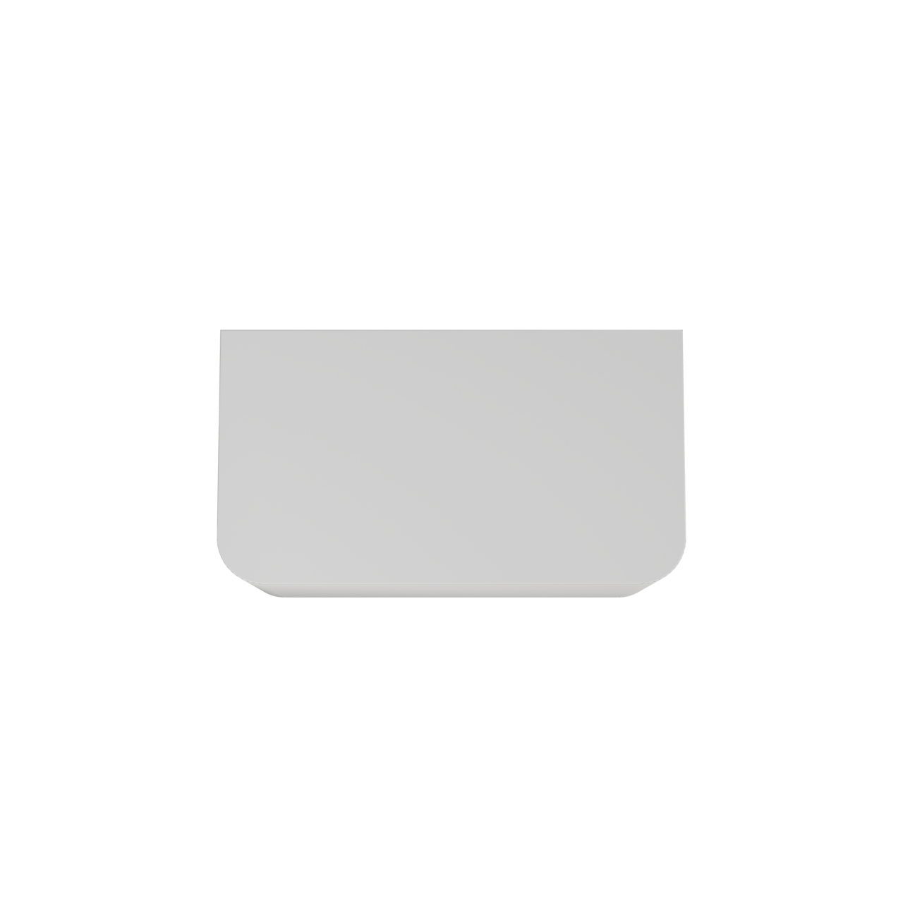 Balmani Moon zwevend badkamermeubel 100 x 55 cm mat wit met Moon enkel tablet in solid surface mat wit