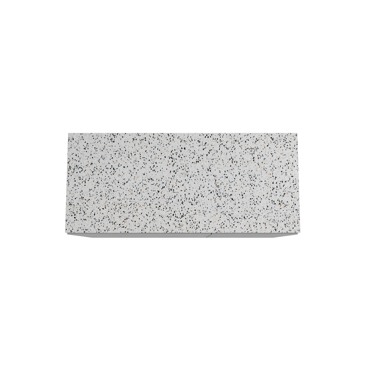 Storke Edge staand badkamermeubel 120 x 52 cm beton donkergrijs met Tavola enkel of dubbel tablet in mat wit/zwart terrazzo