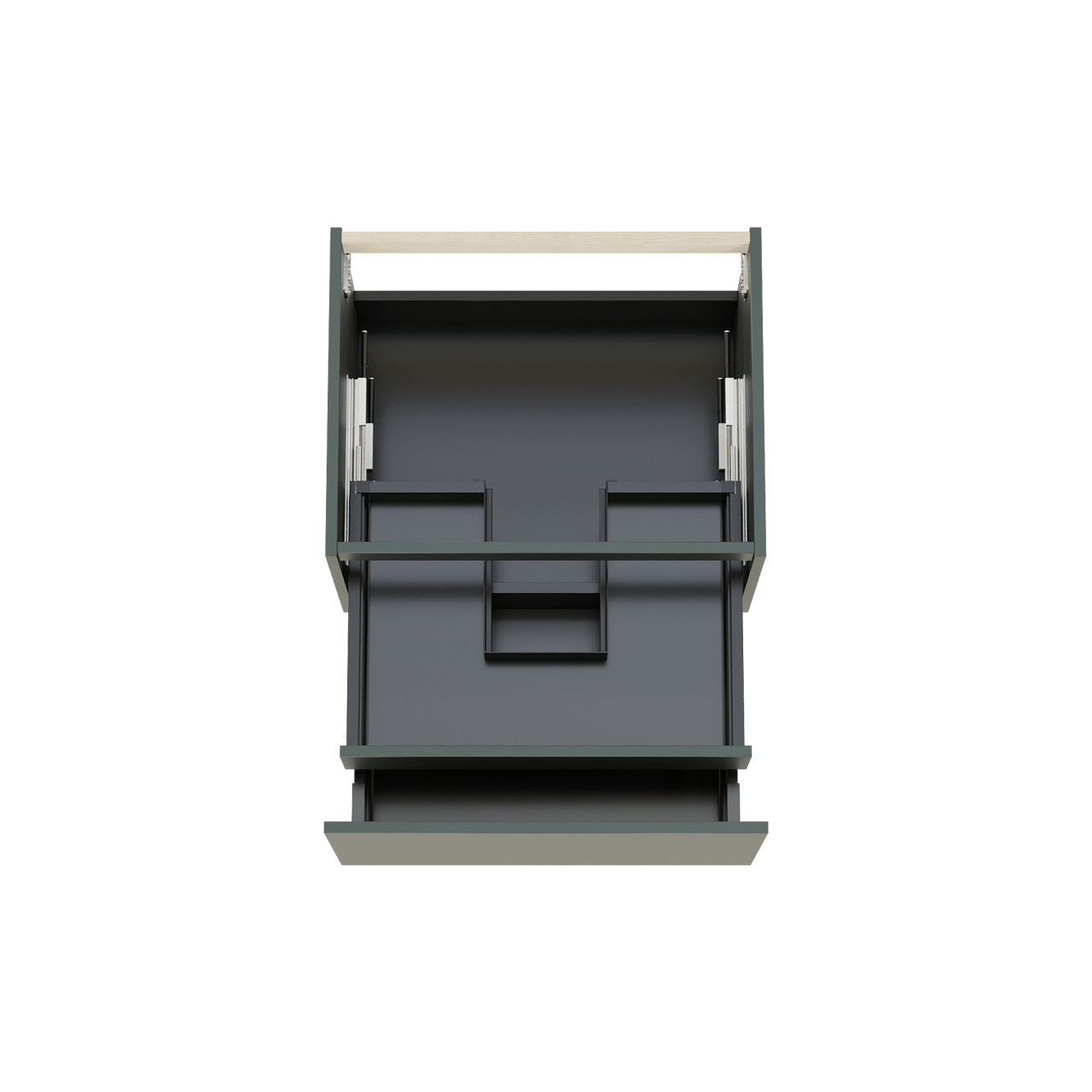 Balmani Sfera zwevende wastafelonderkast 67,5 x 55 cm Forest 2 lades