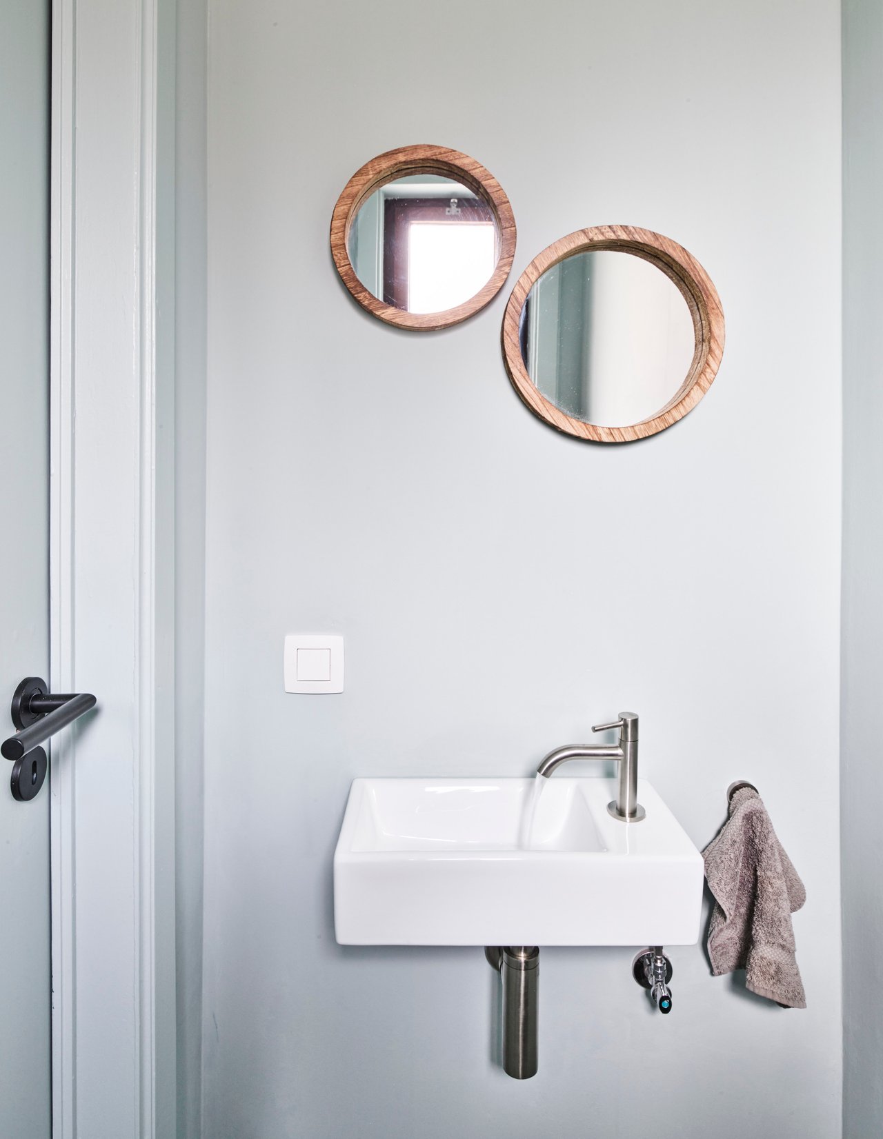 Luca Varess Cubic midi Lave-mains Blanc Brillant Porcelaine droite 40,5x20 cm