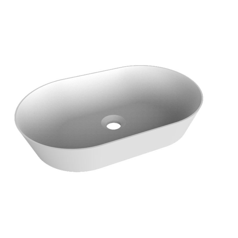 Balmani Still waskom matte Solid Surface ovaal 54 x 34 cm