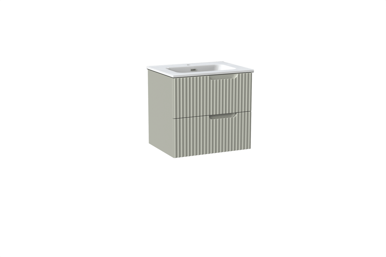 Linie Ribbo meuble salle de bains avec lavabo Baro