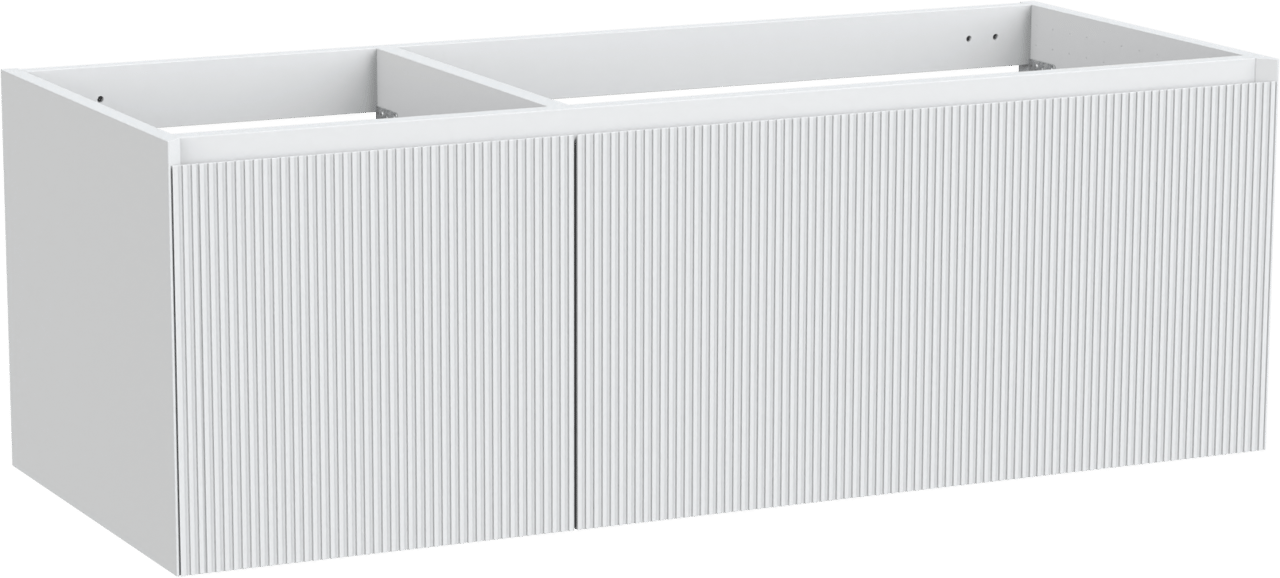 Balmani Fila zwevende wastafelonderkast 135 x 55 cm asymmetrisch rechts mat wit 4 lades