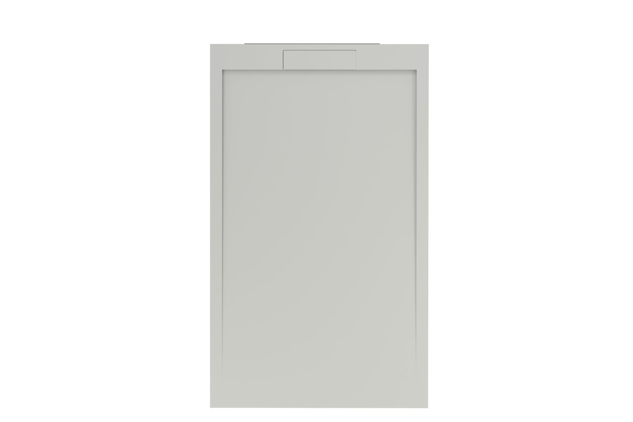 Balmani Andes receveur de douche 150 x 90 cm Solid Surface blanc mat texture ardoise