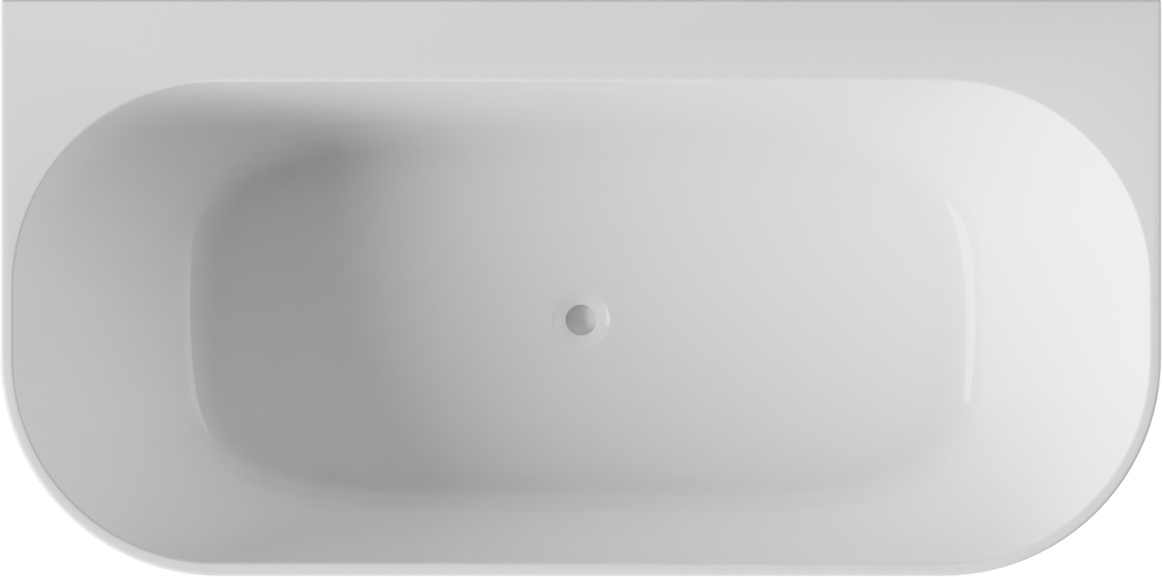 Luca Varess Laguna tweepersoons halfvrijstaand bad 170 x 85 cm acryl Hoogglans Wit