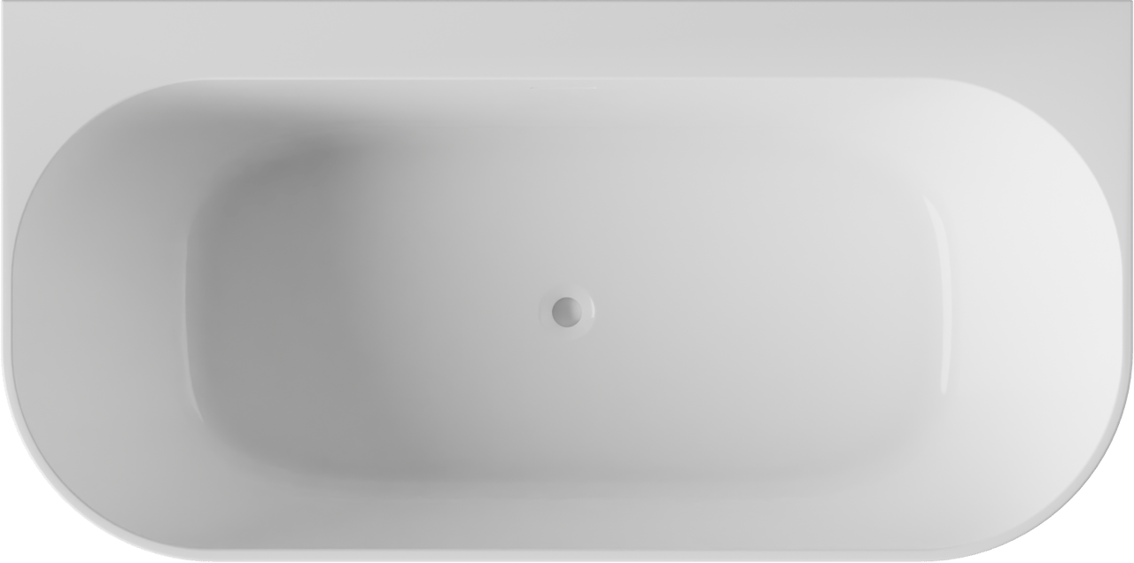Luca Varess Laguna tweepersoons halfvrijstaand bad 170 x 85 cm acryl Glanzend Wit