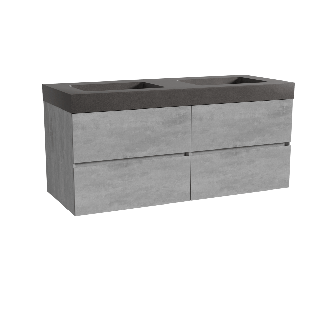 Storke Edge meuble salle de bains avec plan vasque Scuro High