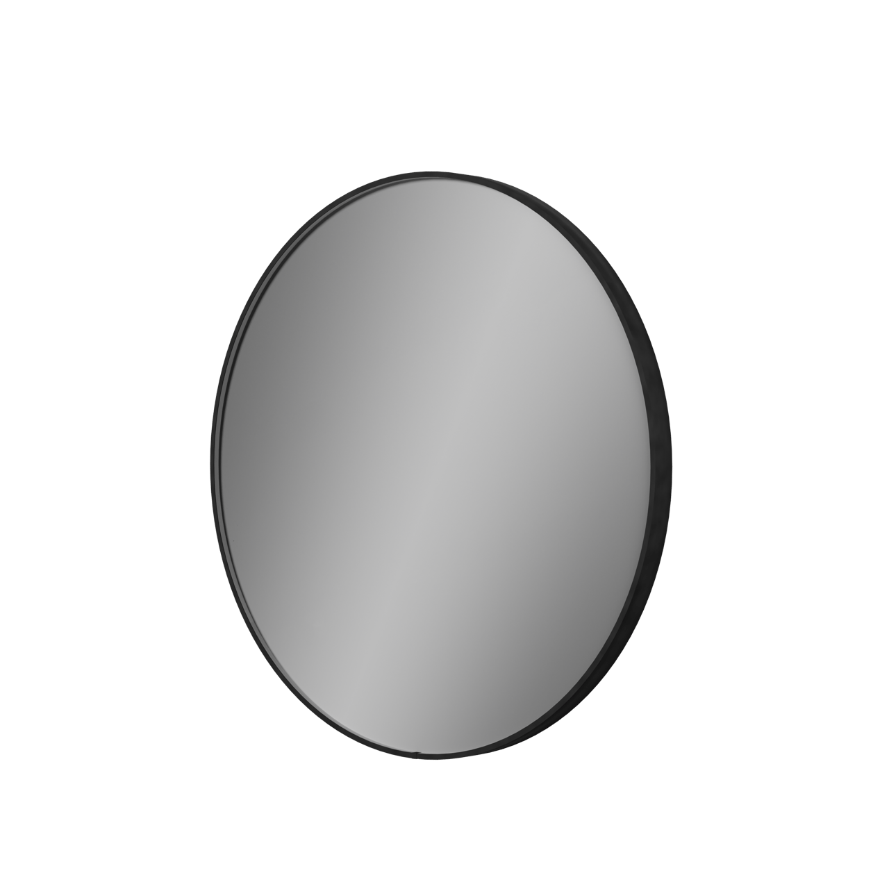 Balmani Secret Black rond badkamerspiegel zwart Ø 90 cm met spiegelverlichting en anti-damp