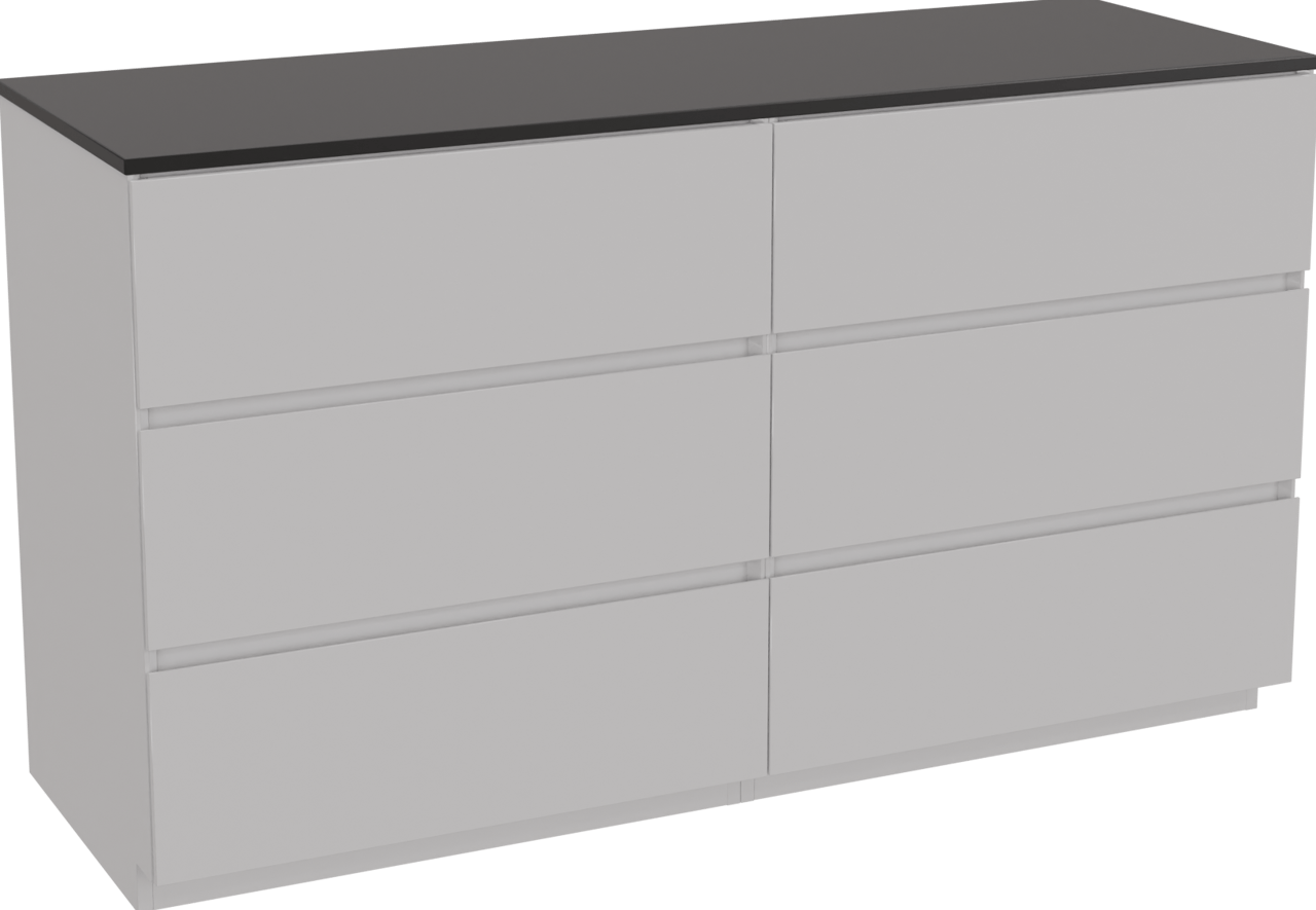 Storke Edge staand badkamermeubel 150 x 52 cm glanzend wit met Panton enkel of dubbel tablet in gepoedercoate mdf mat zwart