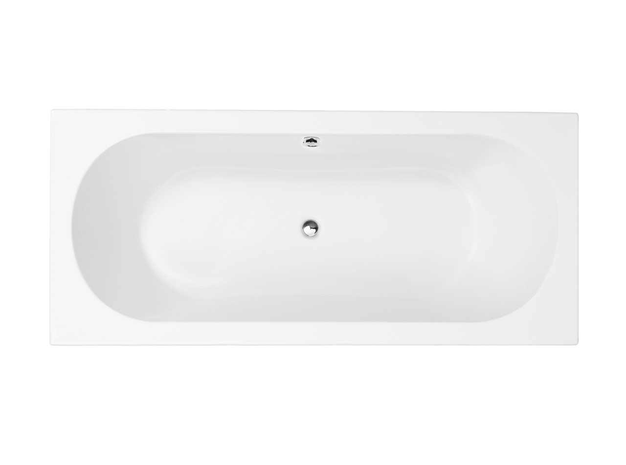 Luca Varess Rosala baignoire encastrable duo 180 x 80 cm acrylique blanc mat