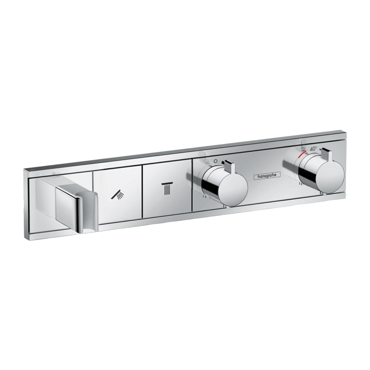 Hansgrohe Rainselect thermostat de douche encastré avec support douchette 2 fonctions chrome brillant