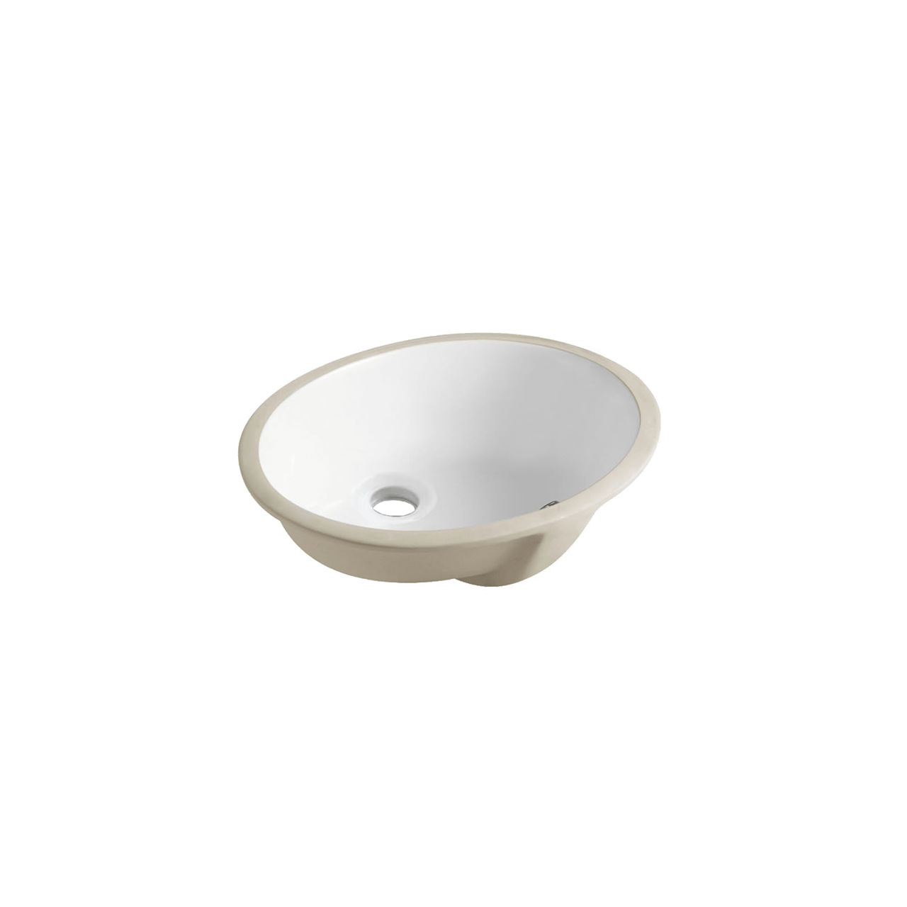 Luca Varess Toulouse vasque sous plan porcelain blanc brillant 36,5x45cm