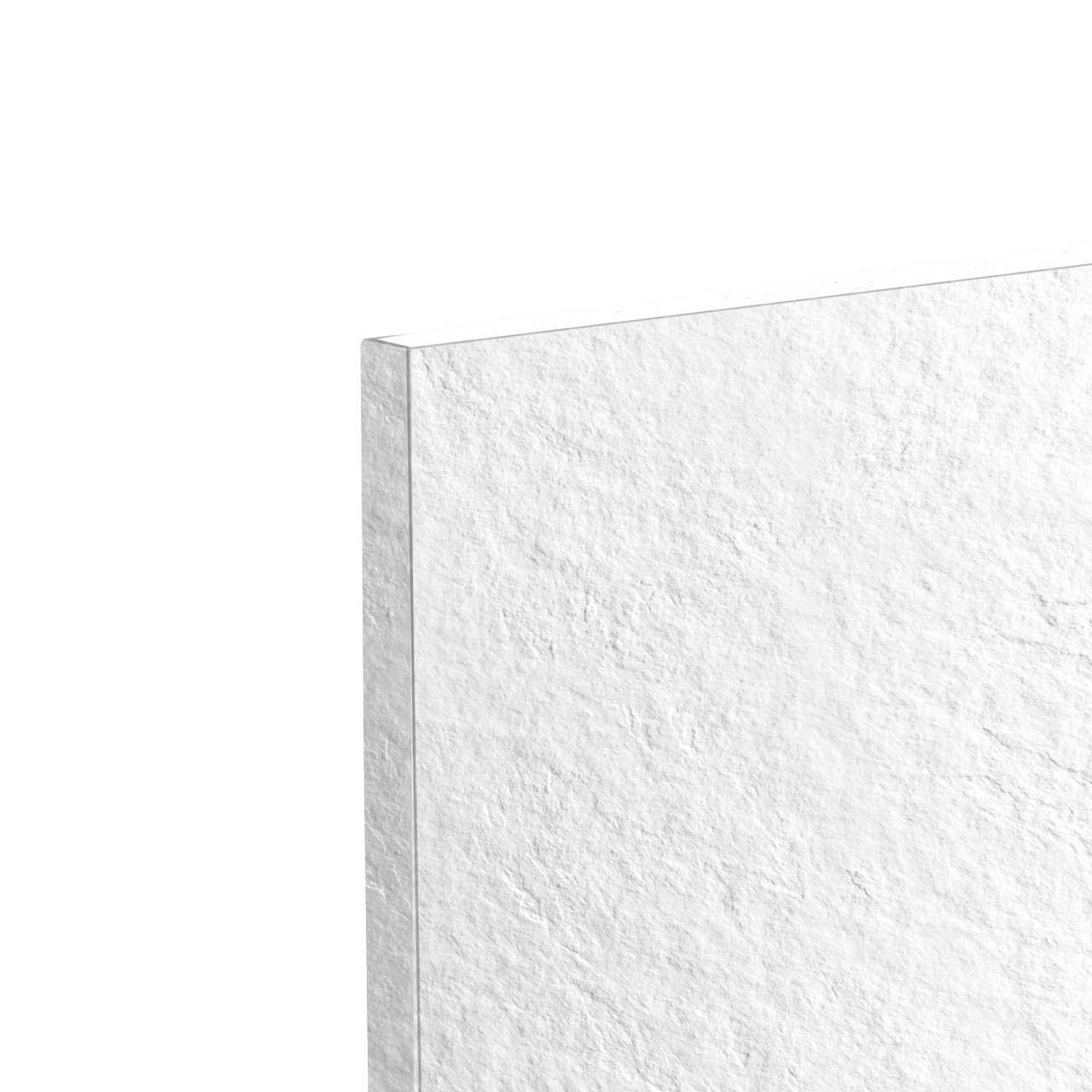 Balmani Zeno douchewandpaneel 120 x 260 cm composietmarmer mat wit leisteenstructuur