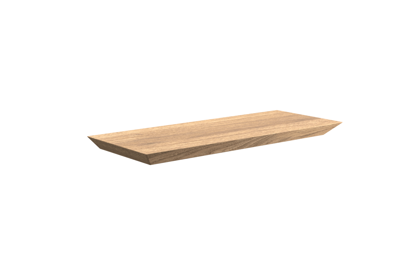 Balmani Mitra étagère murale placage chêne naturel 40 x 16 cm