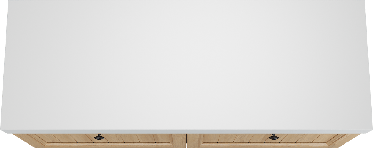 Balmani Lemon zwevend badkamermeubel 150 x 55 cm, fineer natuur eik met Dominus enkel of dubbel tablet in mat wit