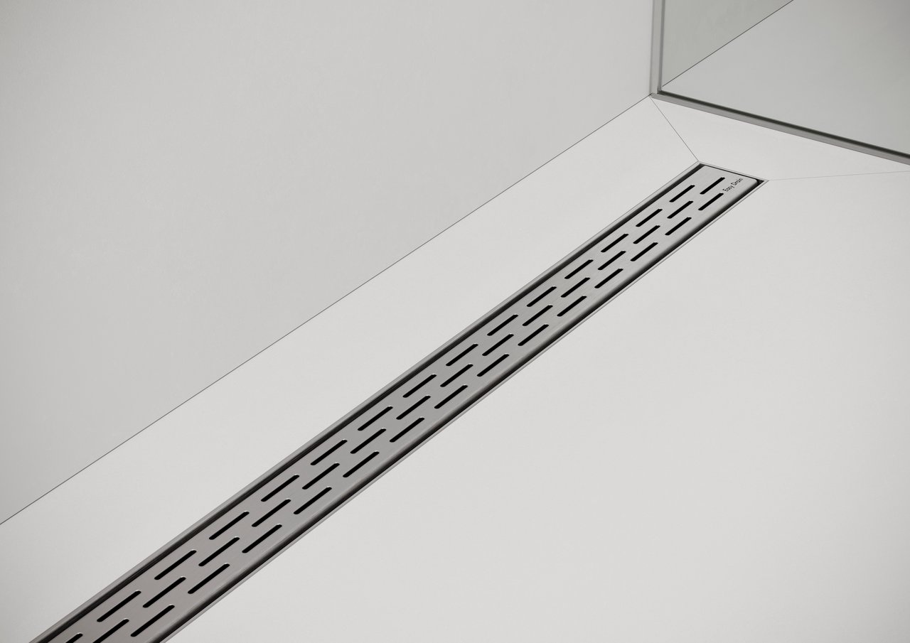 Easy Drain Compact douchegoot 80cm Brushed Stainless Steel