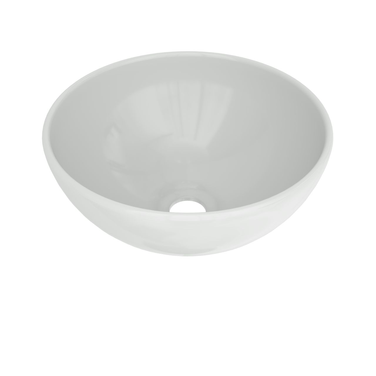 Linie Lavo waskom Glanzend Witte porselein rond Ø 32 cm