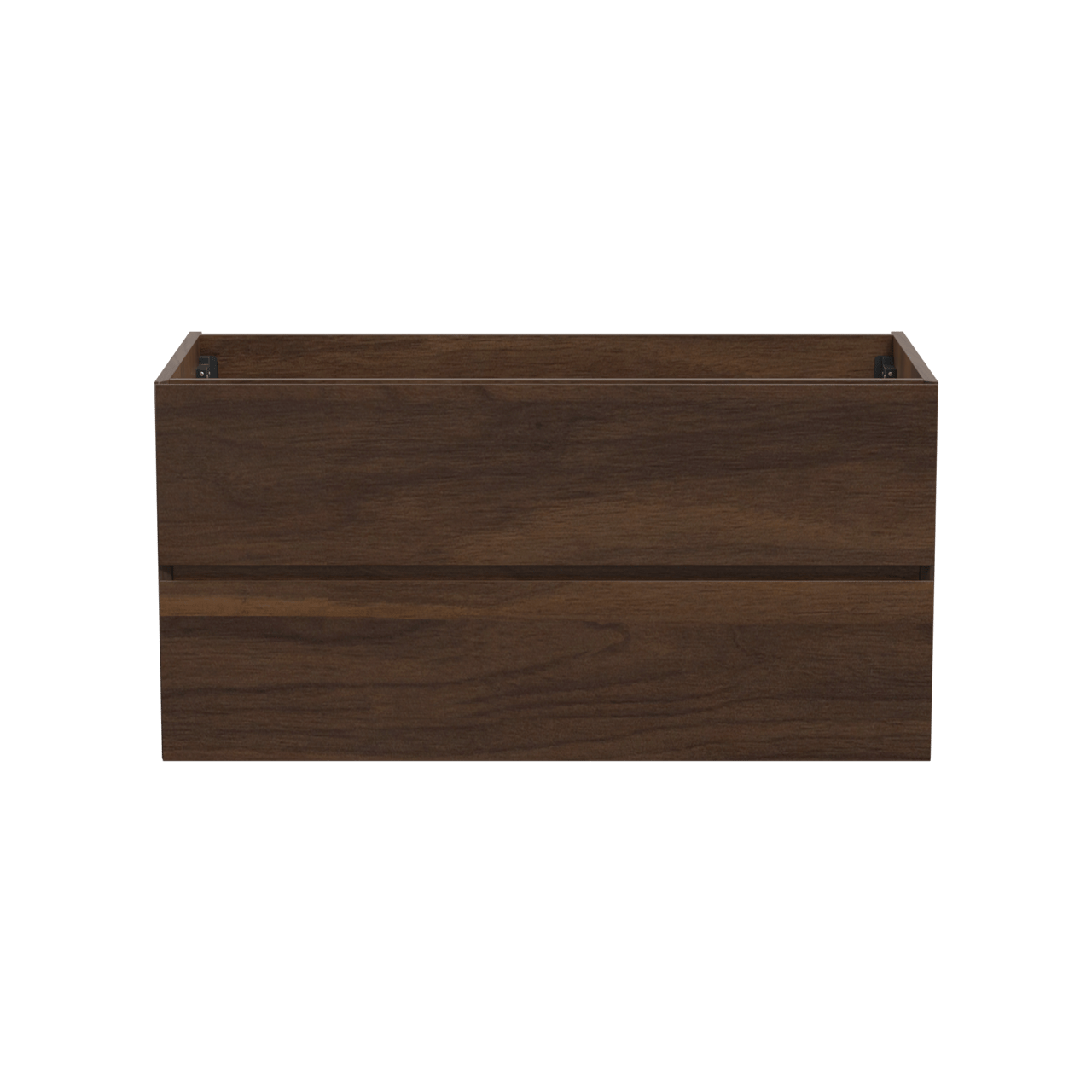 Storke Edge meuble sous-lavabo suspendu 105 x 52 cm noyer 2 tiroirs