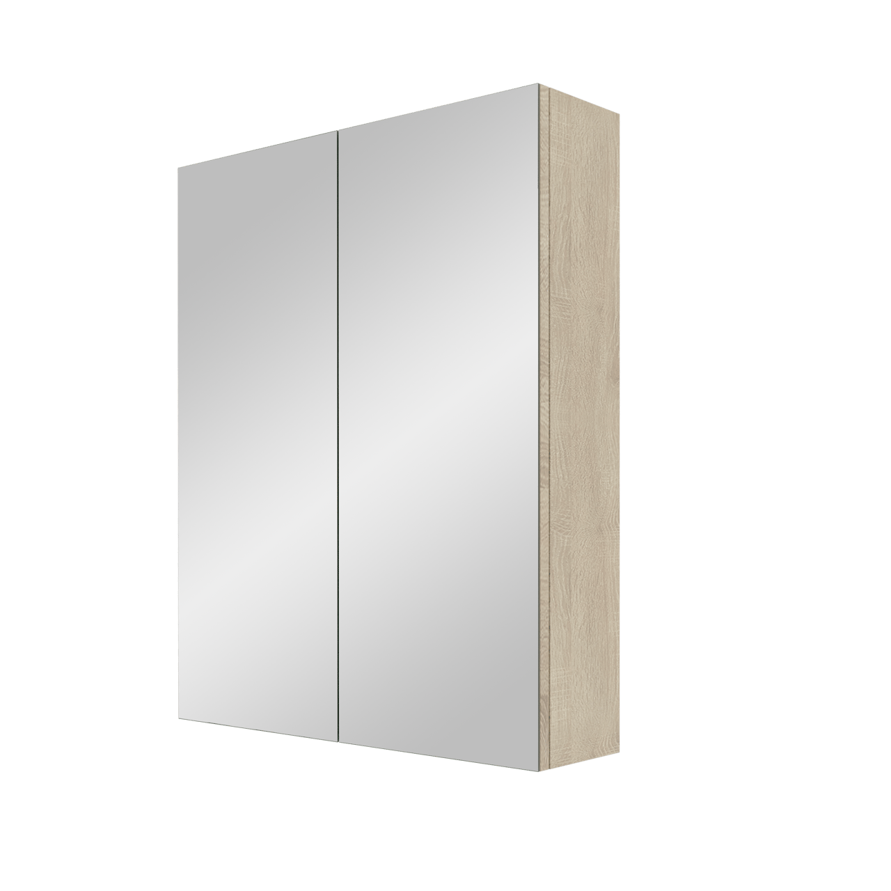 Linie Montro spiegelkast 60 x 75 cm wit eiken