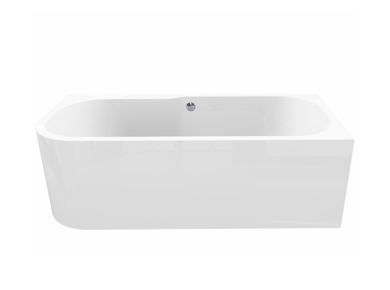 Linie Pietro 2 Personen Eckbadewanne, rechts, 180 x 80 cm, Acryl, weiß glänzend