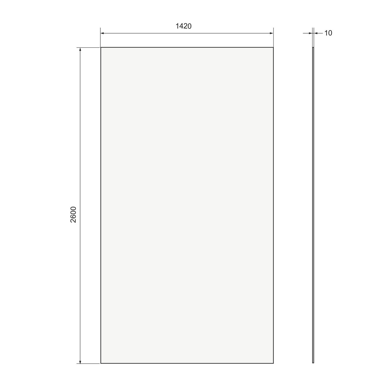 Balmani Zeno panneaux muraux de douche 140 x 90 x 260 cm marbre composite gris foncé texture ardoise
