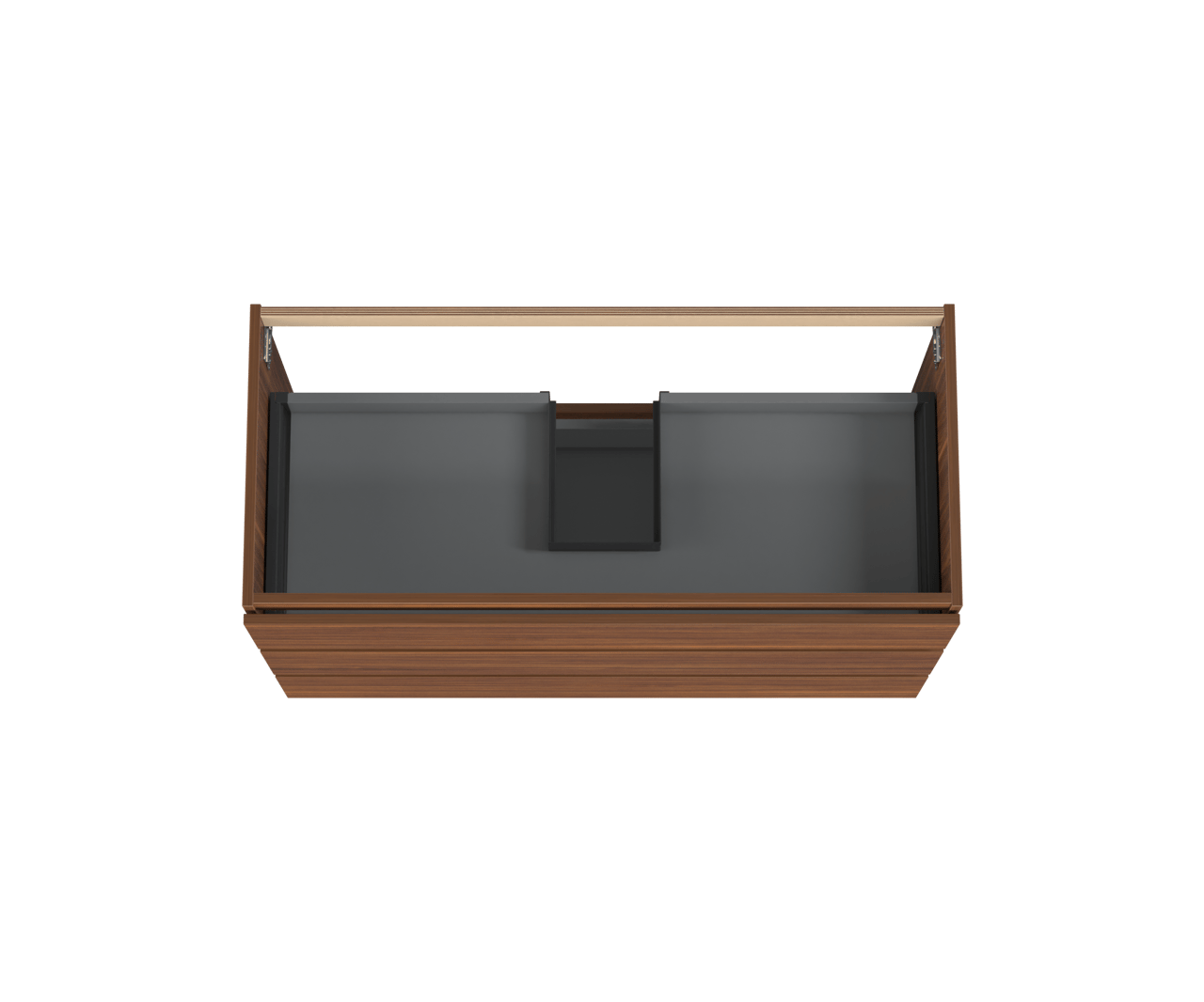 Balmani Lucida staand wastafelonderkast 120 x 55 cm Amerikaanse notelaar 3 lades
