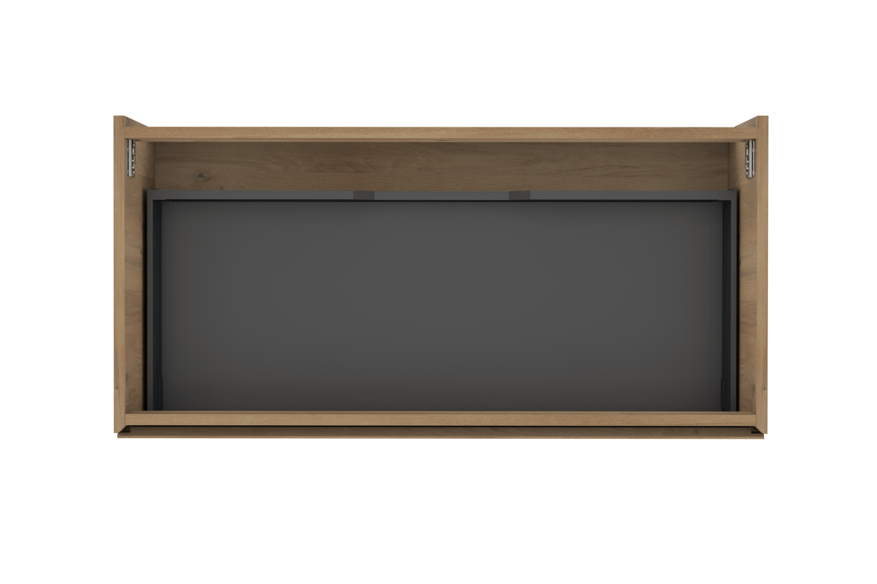 Storke Edge hängender Waschbeckenunterschrank: 105 x 52 cm, Eiche rustikal, 1 Schublade