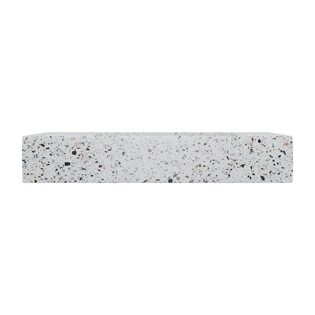 Balmani Mood fonteintje 55 x 20 cm Bianco Nero Terrazzo