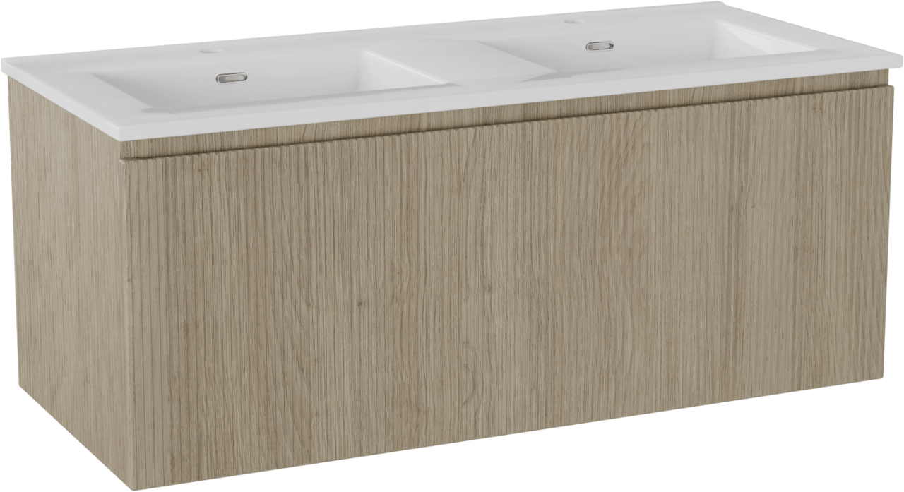 Storke Ribs meuble salle de bains avec lavabo Kera