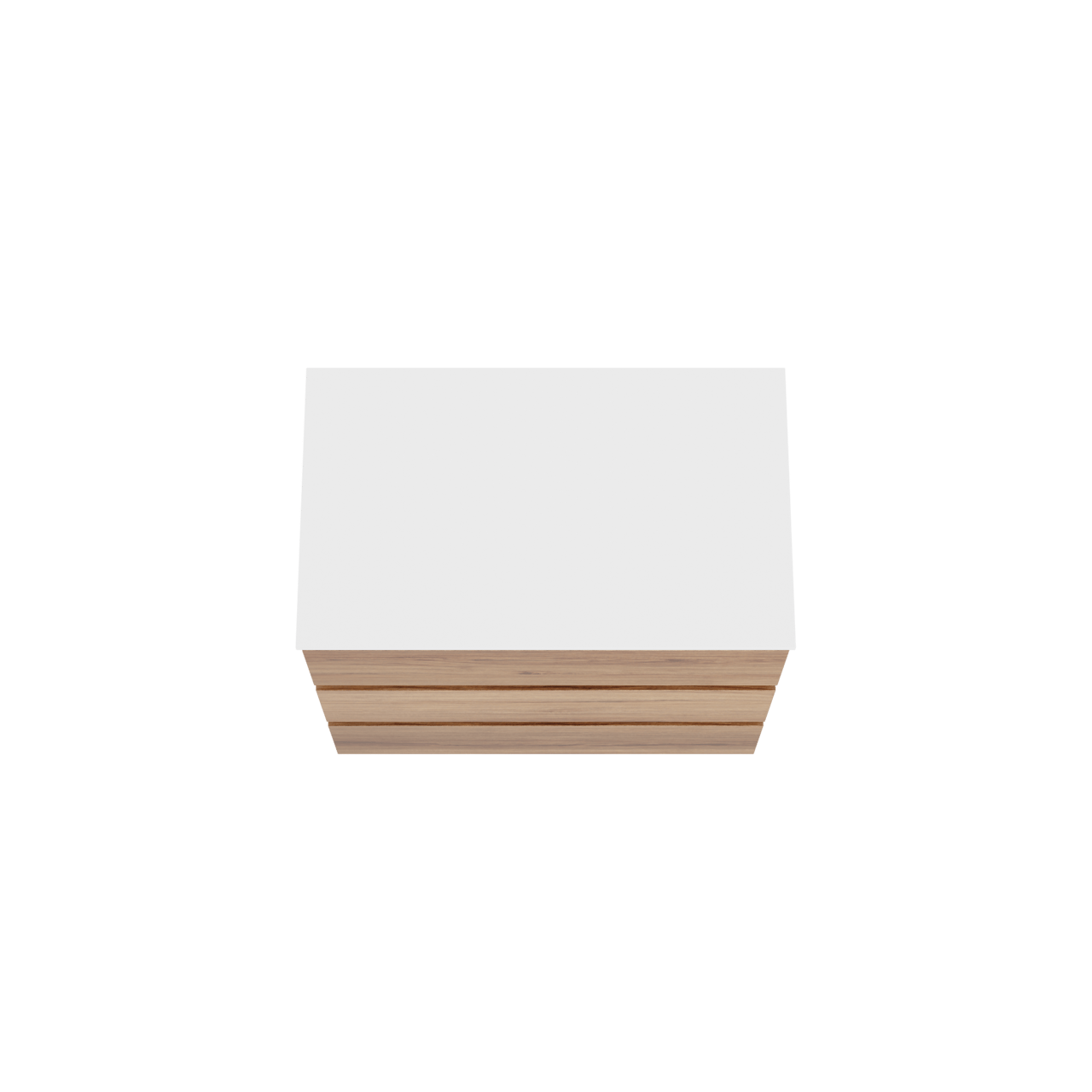 Balmani Lucida freistehendes Möbelstück Set: 90 x 55 cm, Teak, mit Stretto Einzel Waschtischplatte, Solid Surface Weiß matt