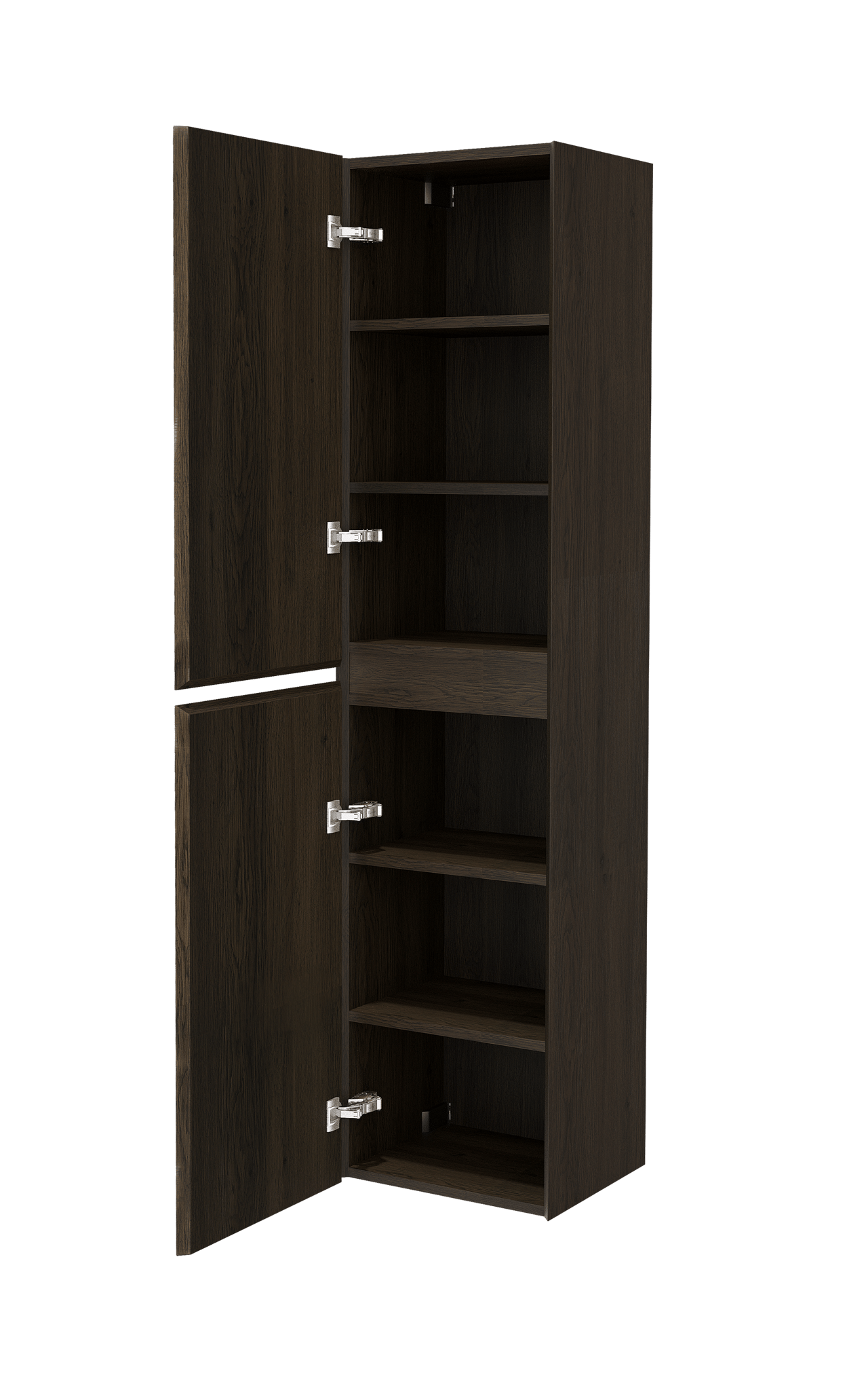 Balmani Mitra colonne salle de bains suspendue chêne fumé 45 x 35 x 169 cm