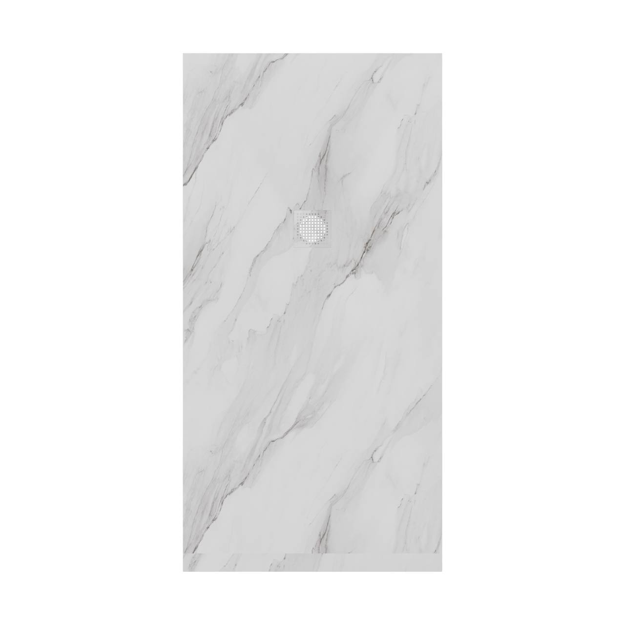 Luca Varess Suite douchebak 180 x 90 cm composietmarmer Marble White 