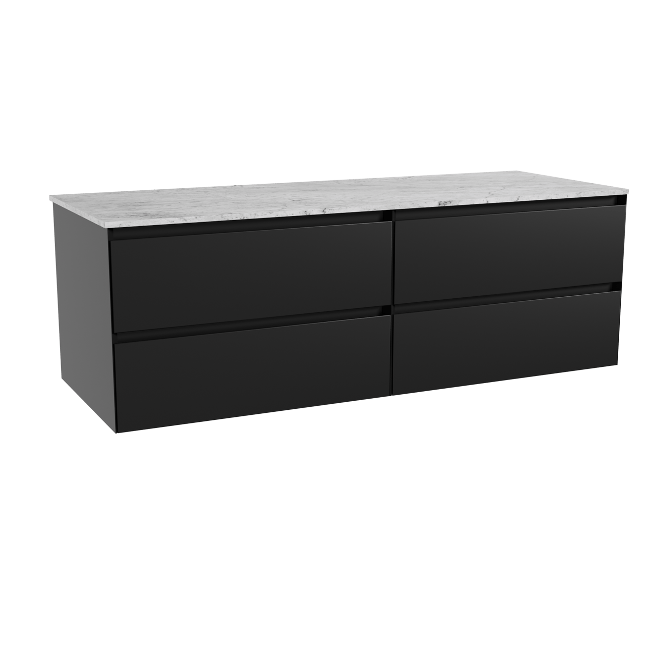 Balmani Mitra Badmöbel Set mit Stretto Waschtischplatte für Aufsatzwaschbecken