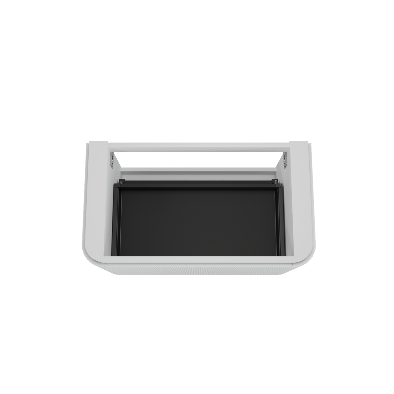 Balmani Moon meuble sous-lavabo suspendu 100 x 55 cm blanc mat 2 tiroirs Nervure sym. vert.