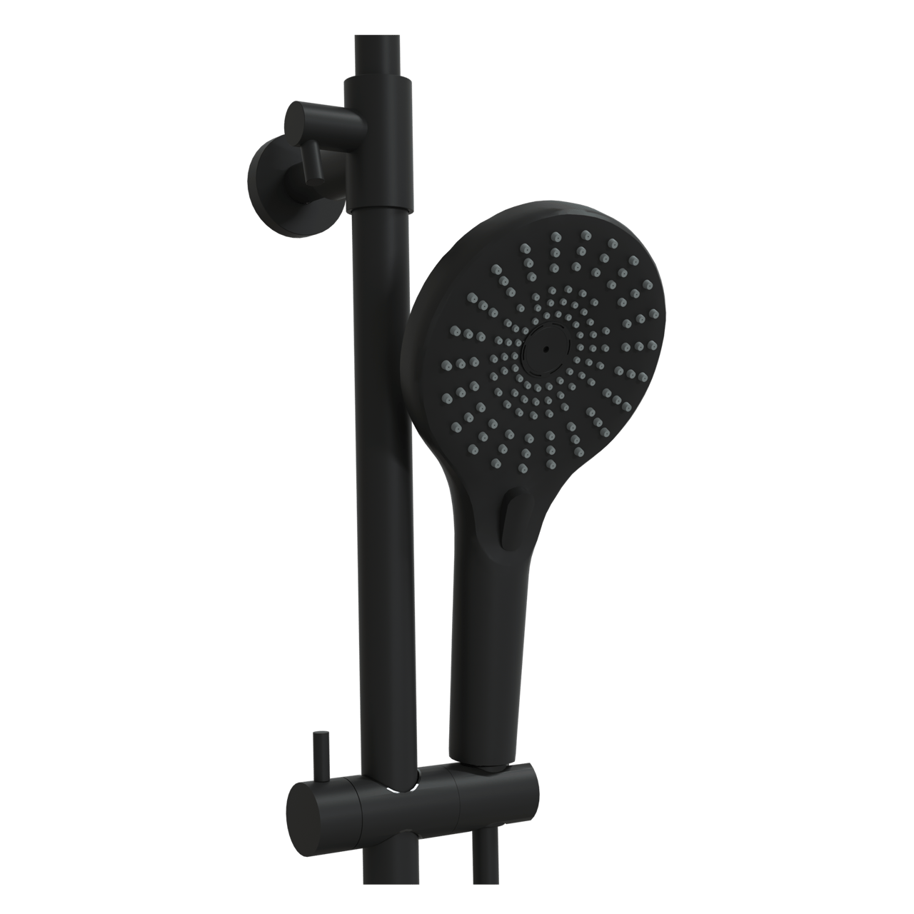 Blaufoss Onos 250 Duschsystem: Schwarz Matt
