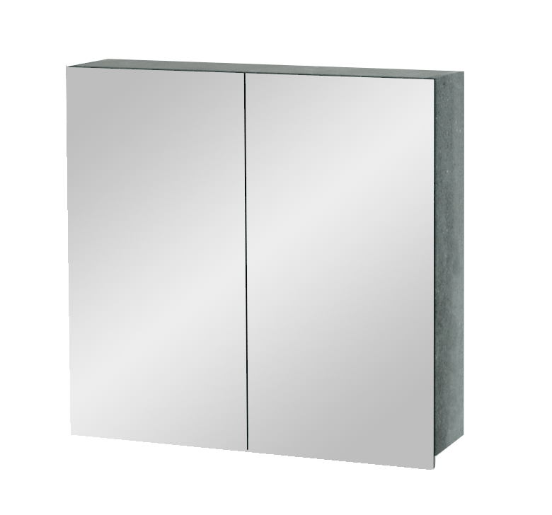Balmani Lucida spiegelkast 75 x 72 cm beton donkergrijs