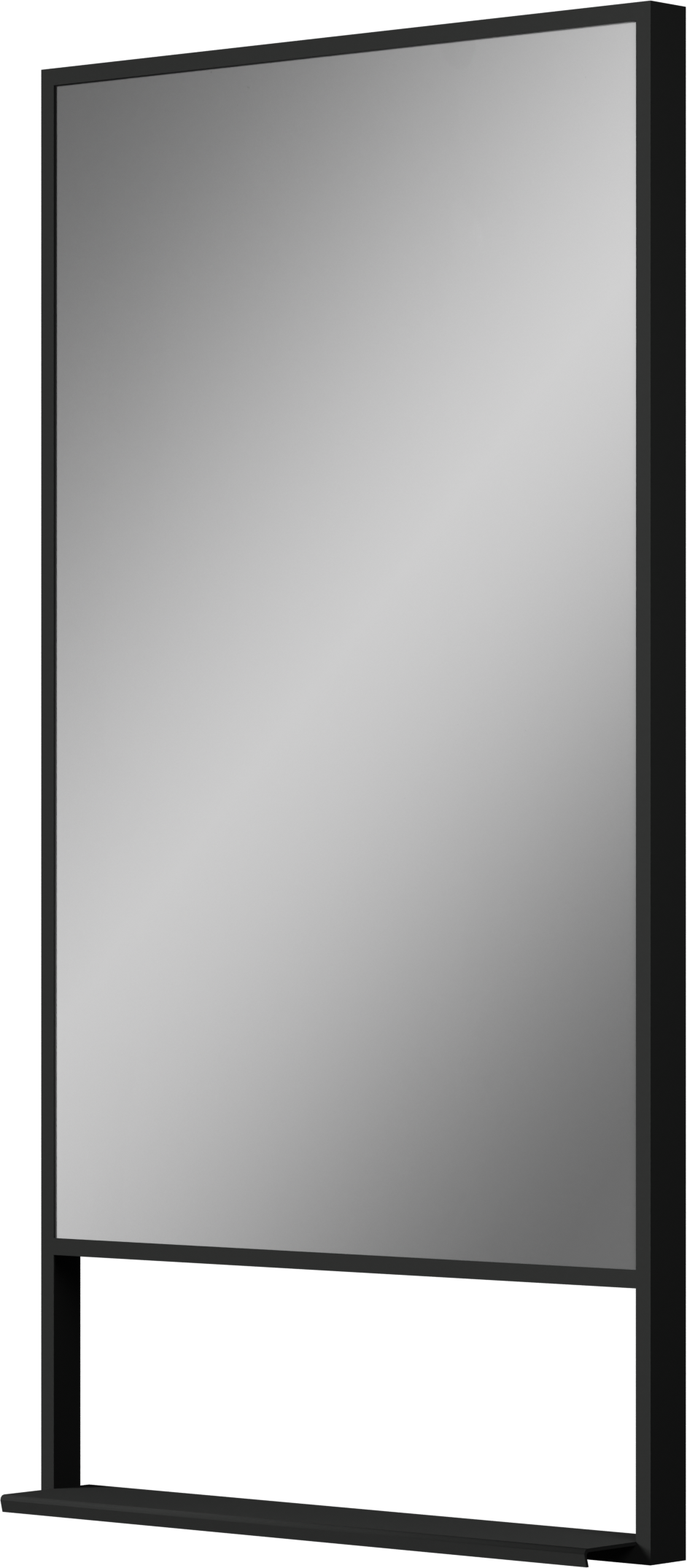 Luca Varess Bridge miroir rectangulaire noir 45 x 85 cm