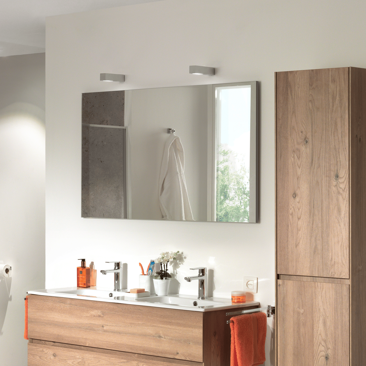 Storke Mamba rechteckiger Badezimmerspiegel, 120 x 72 cm