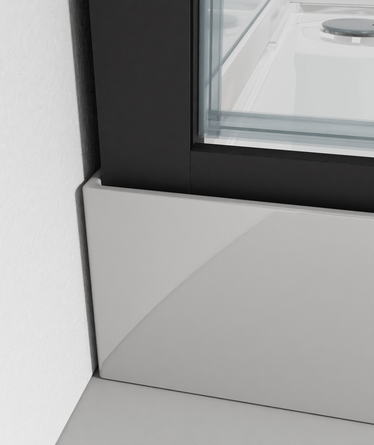 Luca Varess Talan complete douchecabine met draaideuren 90 x 90 cm helder glas mat zwart profiel