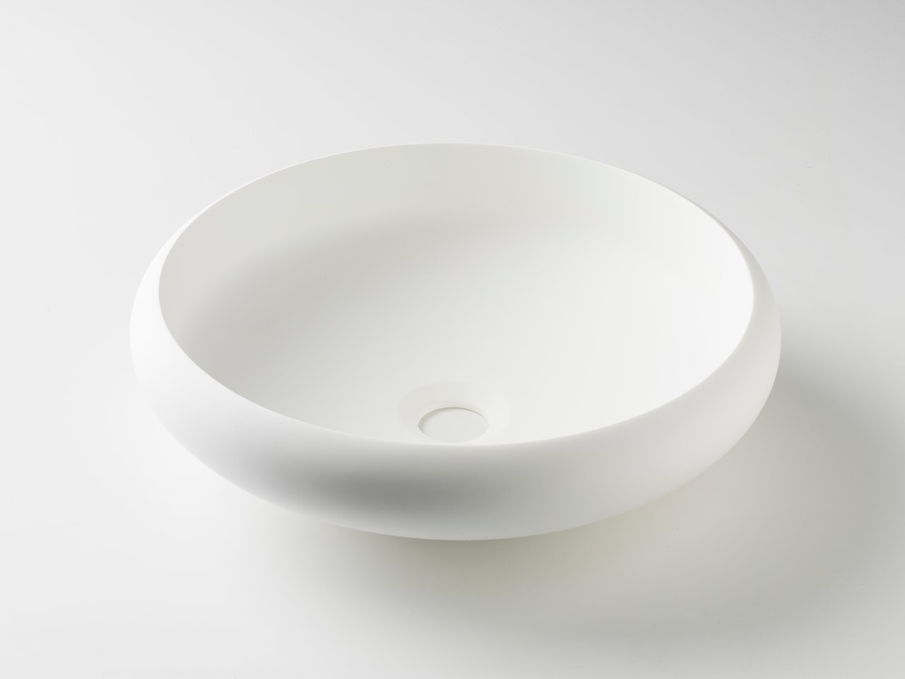 Balmani Urban waskom matte Solid Surface rond Ø 42 cm