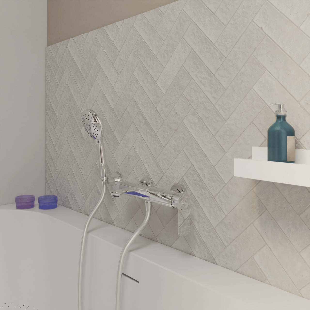 Blaufoss Bodan handdouche 3 straalsoorten Glanzend Chroom