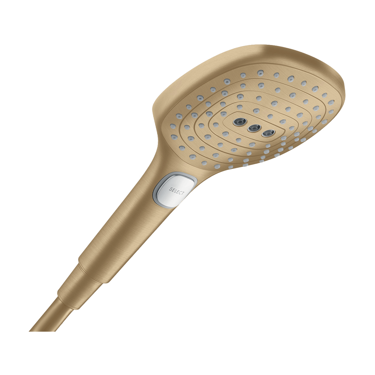 Hansgrohe Raindance Select E 120 Handbrause: 3jet, Brushed Bronze