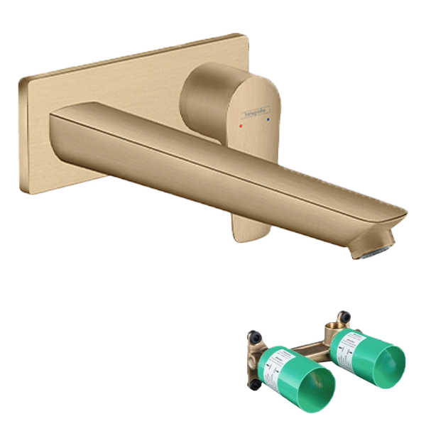 Hansgrohe Talis E Unterputz-Wachbecken Armatur: Brushed Bronze, Einbauelement inklusive