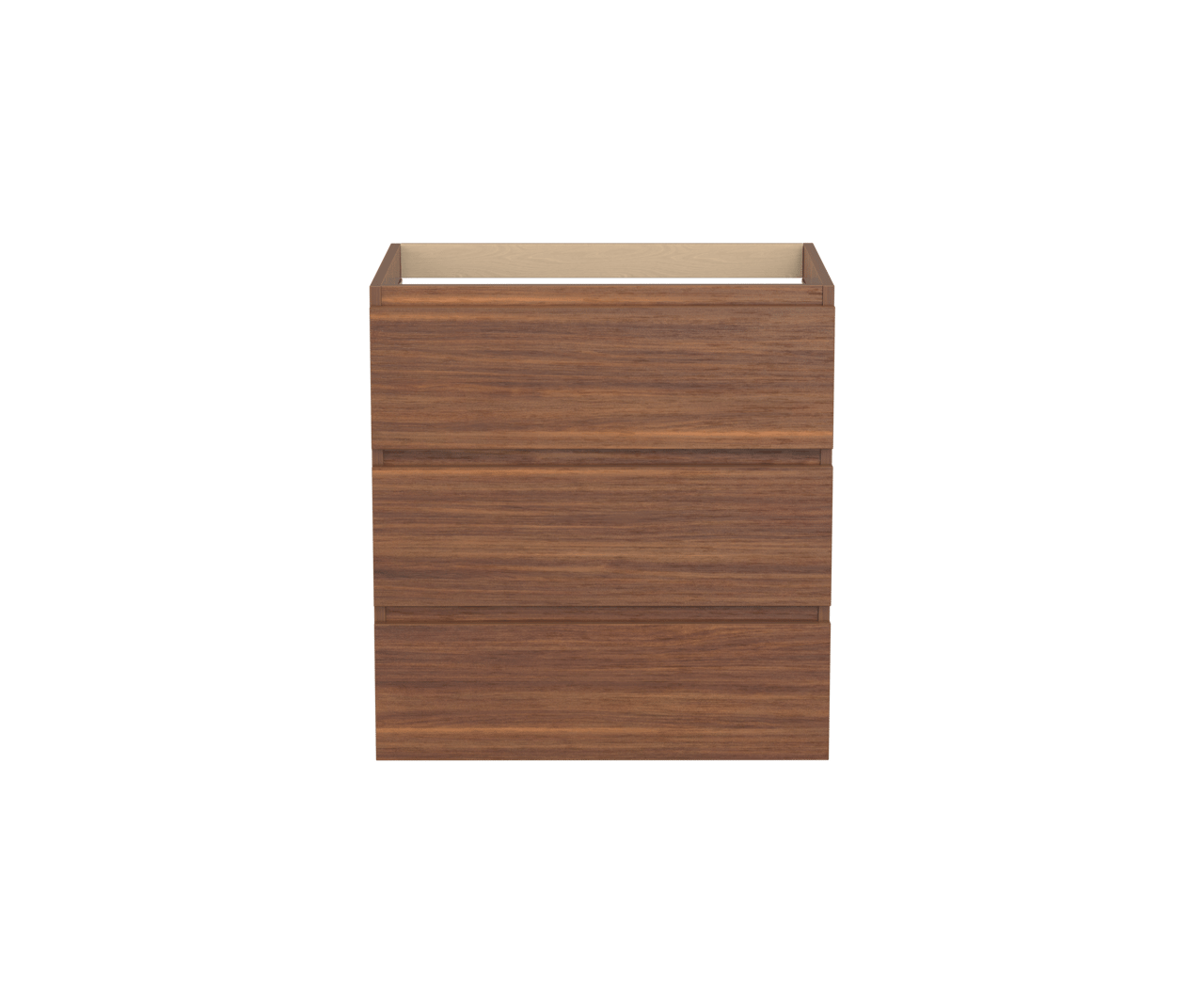 Balmani Lucida staand wastafelonderkast 75 x 55 cm Amerikaanse notelaar 3 lades