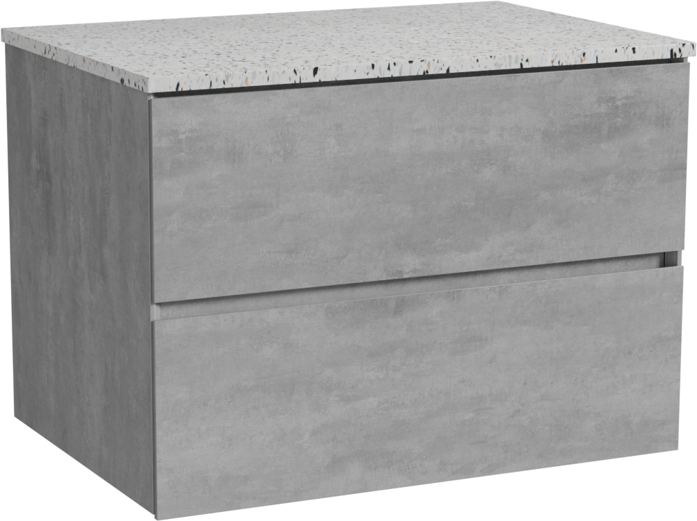 Storke Edge badkamermeubel met Tavola wastafelblad voor waskom(men)