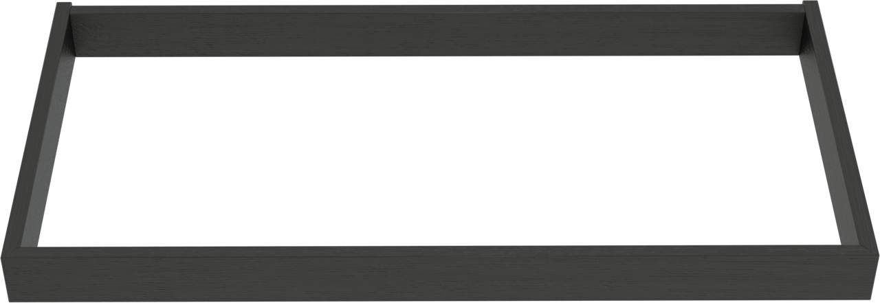 Balmani Lucida sokkel voor wastafelonderkast zwarte eik 90 x 55 cm