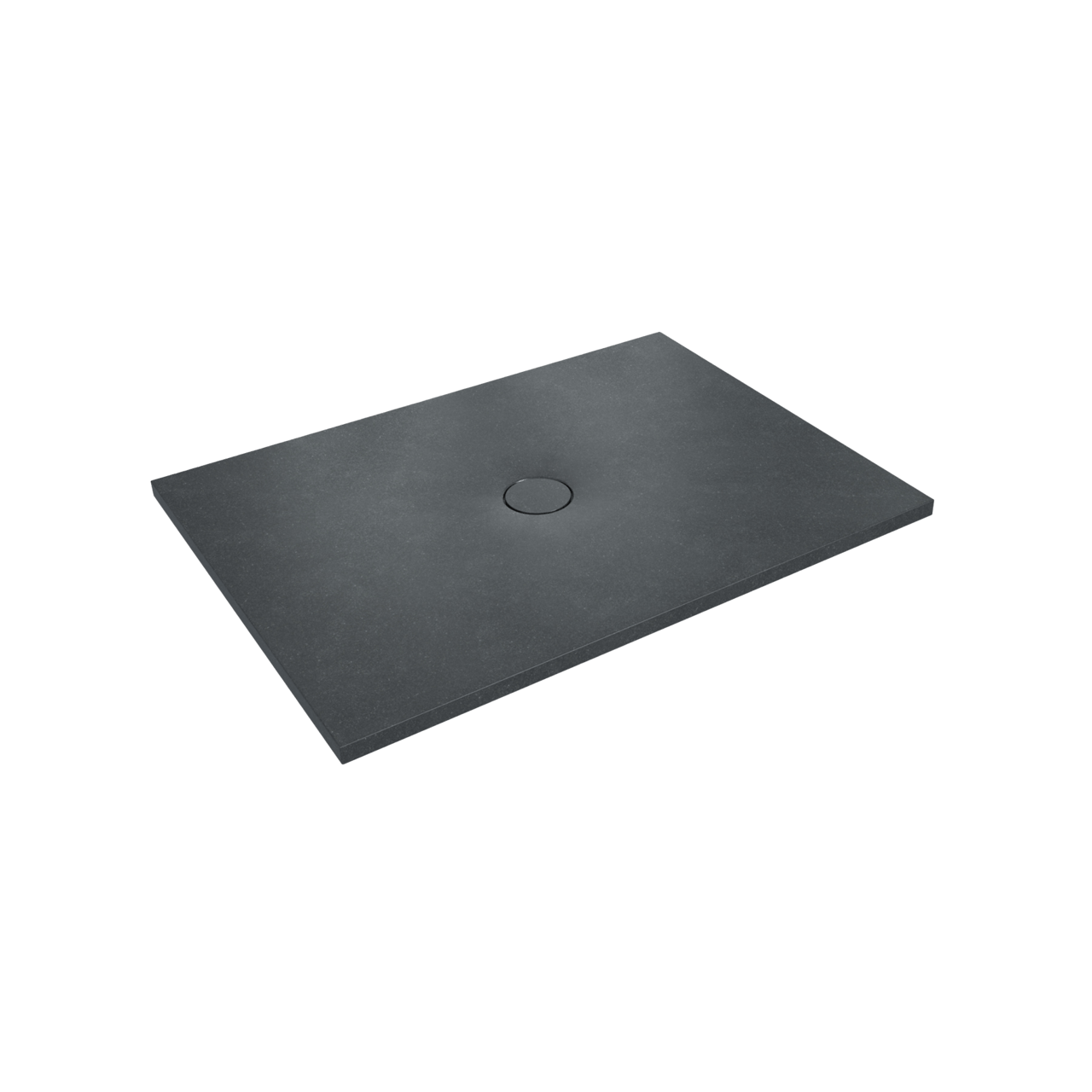 Balmani Thanos douchebak 120 x 90 cm graniet zwart gevlamd