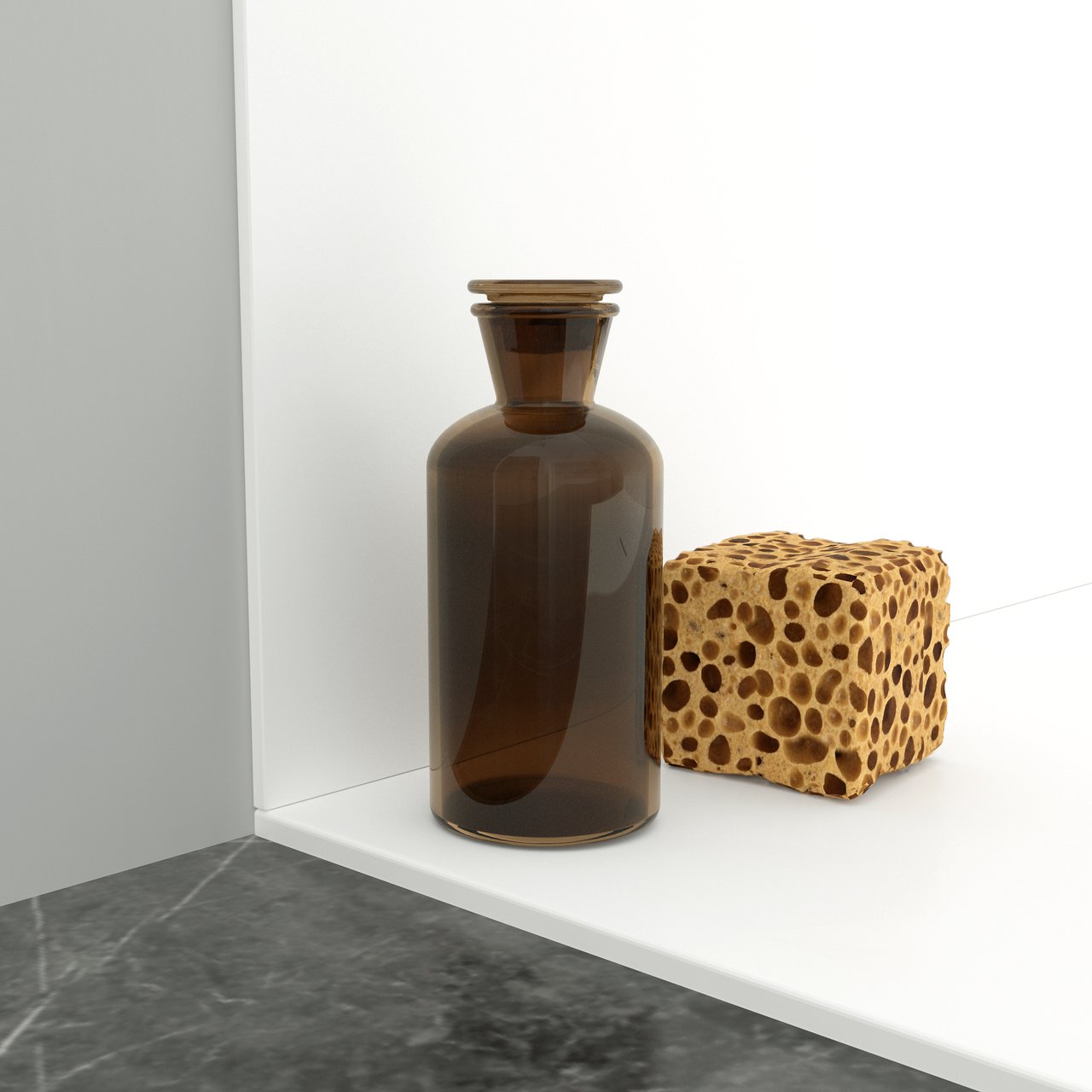 Balmani Piatto Duschrückwand: 90 x 260 cm, Solid Surface, Weiß matt