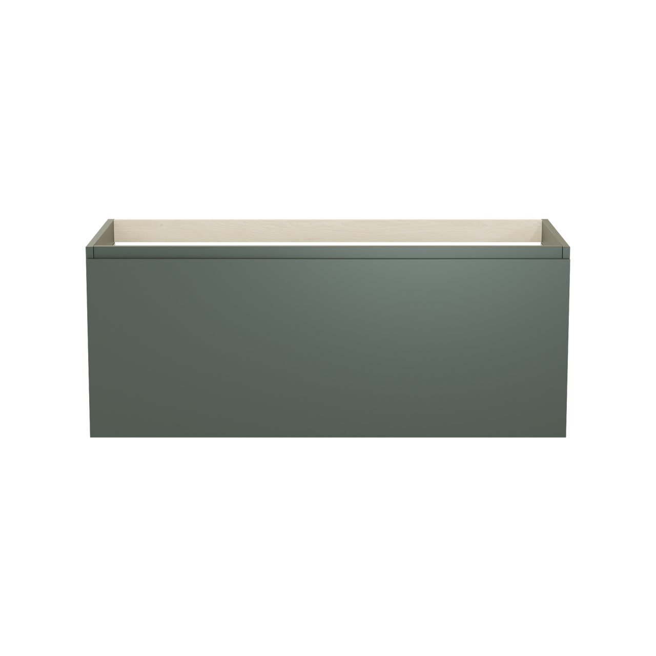 Balmani Sfera hängender Waschbeckenunterschrank: 120 x 55 cm, Forest, 2 Schubladen